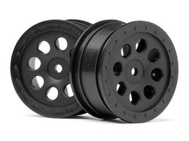 HPI Racing - ST-8 Wheel, Black, 0mm Offset, (2pcs) - Hobby Recreation Products