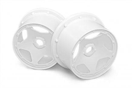 HPI Racing - Super Star Wheel, White, 120X75mm, (2pcs), Baja 5B - Hobby Recreation Products