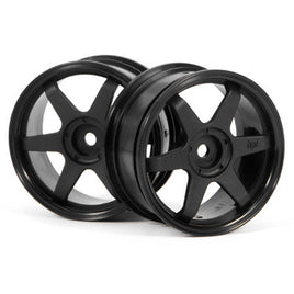 HPI Racing - TE37 Wheel, 26mm, Black, 0mm Offset, Fits 26mm Tire - Hobby Recreation Products