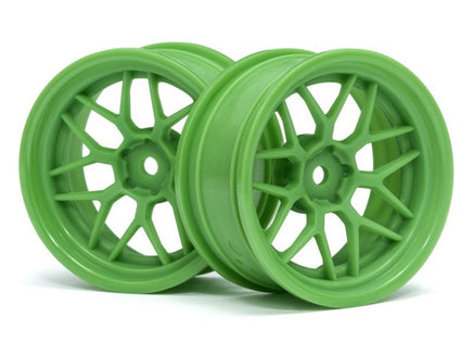 HPI Racing - Tech 7 Wheel, Green, 52X26mm, 6mm Offset, (2pcs) - Hobby Recreation Products