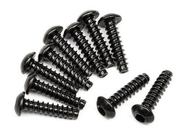 HPI Racing - TP Button Head Screw, M3X12mm, Hex Socket, (10pcs) - Hobby Recreation Products