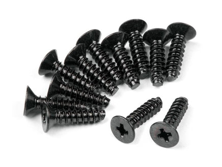 HPI Racing - TP Flat Head Screw M2.6X10mm (12pcs) - Hobby Recreation Products