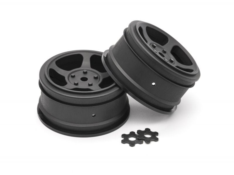 Vintage TA2 26mm Black 0mm Offset (2pcs)| Hobby Recreation Products