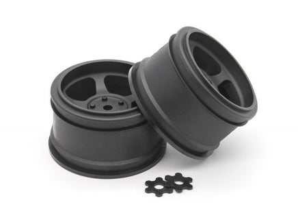 HPI Racing - Vintage TA2 31mm Black Wheels, 6mm Offset (2pcs) - Hobby Recreation Products