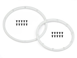 HPI Racing - White Wheel Bead Lock Rings, for the Baja 5 (2pcs) - Hobby Recreation Products