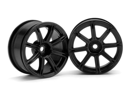 HPI Racing - Work Emotion XC8 Wheel, 26mm, Black, 3mm Offset - Hobby Recreation Products