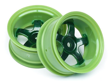 HPI Racing - Work Meister S1 Wheel Green (9mm Offset/2pcs) - Hobby Recreation Products