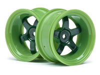 HPI Racing - Work Meister S1 Wheel Green (9mm Offset/2pcs) - Hobby Recreation Products