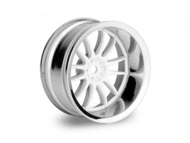 HPI Racing - Work XSA 02C Wheel, 26mm, Chrome/White, 9mm Offset - Hobby Recreation Products