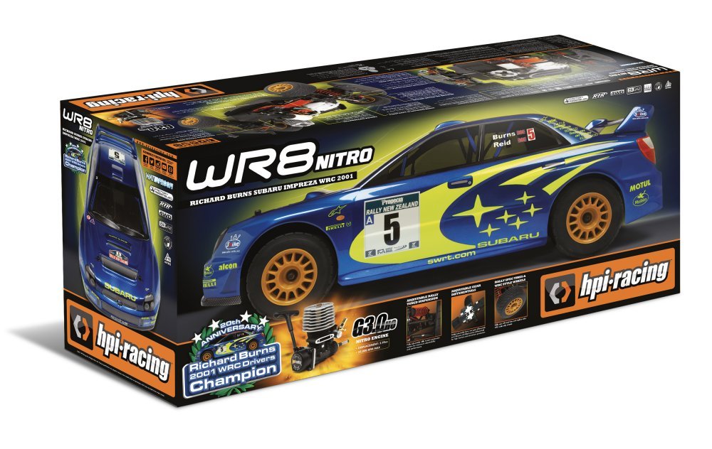 WR8 Nitro 3.0 2001 WRC Subaru Impreza 1/8 4WD RTR Rally Car| Hobby