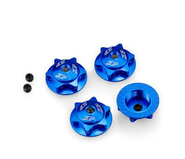 J Concepts - 17mm Finnisher Serrated / Magnetic Wheel Nut, Blue - Hobby Recreation Products