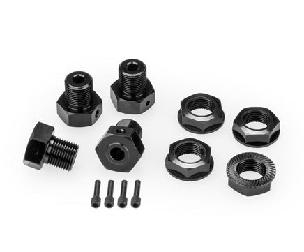 J Concepts - 17mm Hex Axle Kit ,Black, for Losi LMT, 4pcs - Hobby Recreation Products