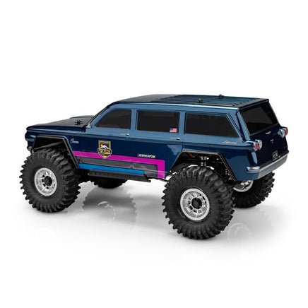J Concepts - 1961 Corvair Lakewood, 12.3" Wheelbase, Fits TRX-4 Sport, Enduro, Axial, Vanquish 12.3", Clear - Hobby Recreation Products