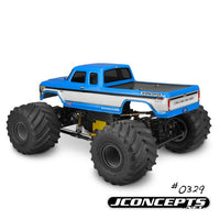 J Concepts - 1979 Ford F-250 SuperCab Monster Truck Clear Body, 7" Width & 12.75" Wheelbase - Hobby Recreation Products