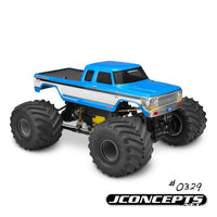 J Concepts - 1979 Ford F-250 SuperCab Monster Truck Clear Body, 7" Width & 12.75" Wheelbase - Hobby Recreation Products