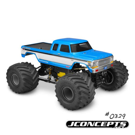 J Concepts - 1979 Ford F-250 SuperCab Monster Truck Clear Body, 7" Width & 12.75" Wheelbase - Hobby Recreation Products