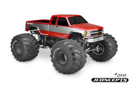 J Concepts - 1988 Chevy Silverado Extended Cab, Monster Truck Body-7" Width & 13" Wheelbase - Hobby Recreation Products