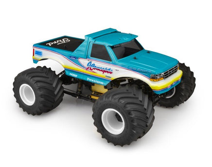 J Concepts - 1993 Ford F-250 Monster Truck Body w/ Racerback and Sun Visor - Hobby Recreation Products