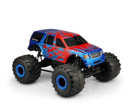 J Concepts - 2005 Ford Expedition Clear Body, fits Losi LMT / Axial SMT10, 7" Width & 12.5" Wheelbase - Hobby Recreation Products