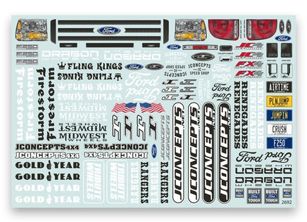 J Concepts - 2005 Ford F-250 Super Duty MT 1/10 Monster Truck Body - Hobby Recreation Products