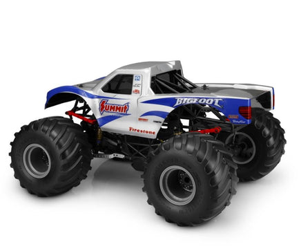 J Concepts - 2010 Ford Raptor, Summit Racing BIGFOOT "Scallop" Body Only, Clear - Hobby Recreation Products