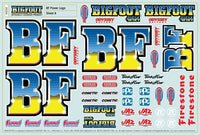 J Concepts - 2020 Ford Raptor, BF Power Logo MT Clear Body, Fits Losi LMT / Axial SMT10 - Hobby Recreation Products