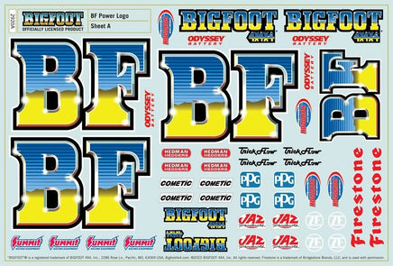 J Concepts - 2020 Ford Raptor, BF Power Logo MT Clear Body, Fits Losi LMT / Axial SMT10 - Hobby Recreation Products