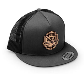 J Concepts - "20th Anniversary" 2023 Hat - Flat Bill, Mesh, Snap-Back Design - Gray - Hobby Recreation Products
