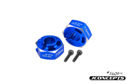 J Concepts - 7mm Lightweight Hex Adaptor for B6 & B6D-Blue - Hobby Recreation Products