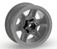 J Concepts - Aluminum 12mm Hex Tribute Wheel Adaptor, Black Anodized - 11mm Offset - 2pc. - Hobby Recreation Products