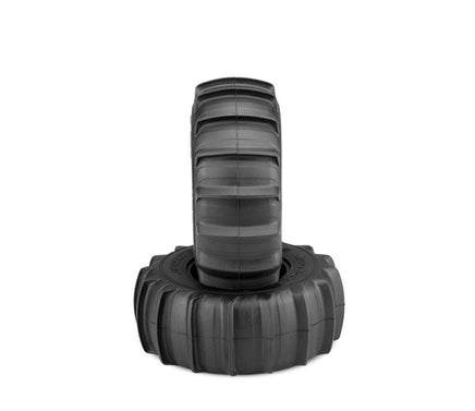 J Concepts - Animal 1/10 Short Course Truck Paddle Tires, Yellow Compound - Hobby Recreation Products