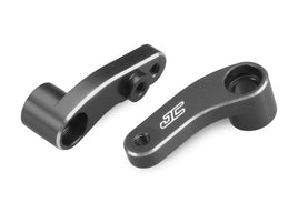 J Concepts - B6/B6D Aluminum Steering Bellcranks-Black - Hobby Recreation Products