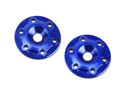 J Concepts - B6/B6D Finnisher Aluminum Wing Buttons, Blue - Hobby Recreation Products