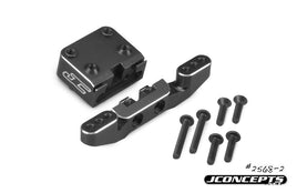 J Concepts - B6/B6D Front Camber Link Mount Bulkhead-Black - Hobby Recreation Products