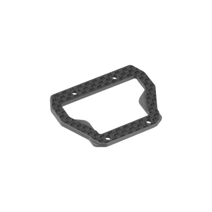 J Concepts - B74 Carbon Fiber Center Bulkhead Top-Plate, Ribbed & Chamfered - Hobby Recreation Products