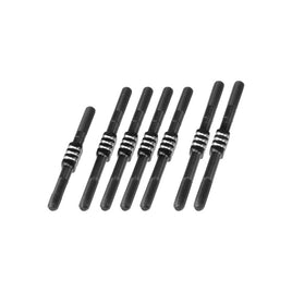 J Concepts - B74 Fin Titanium Turnbuckle Set, Black, (7pcs) - Hobby Recreation Products