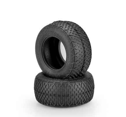 J Concepts - Bar Codes V1, Gold Compound Tire, Fits #3438 1.7" Rear Wheel - Hobby Recreation Products