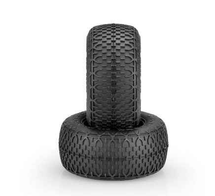 J Concepts - Bar Codes V1, Green Compound Tire, Fits #3438 1.7" Rear Wheel - Hobby Recreation Products