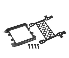 J Concepts - Black Carbon Logo - Cargo Net Battery Brace, for Associated B6/T6/SC6/B6.3 - Hobby Recreation Products