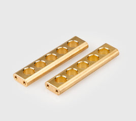 J Concepts - Brass Horizonal Chassis Member, for Regulator Chassis Conversion, 2pc - Hobby Recreation Products
