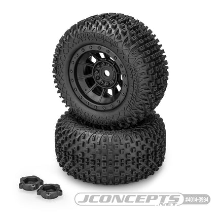 J Concepts - Choppers, Platinum Compound, Pre-Mounted on #3425B Wheel, Fits X-Maxx, XRT, and Arrma Kraton 8 - Hobby Recreation Products
