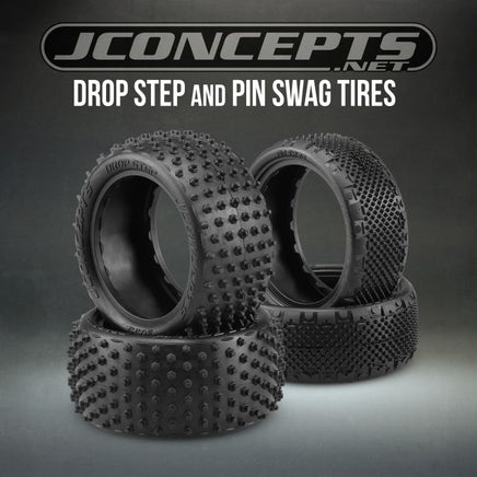 J Concepts - Drop Step, Pink Compound, Fits 2.2" Buggy Rear Wheel - Hobby Recreation Products