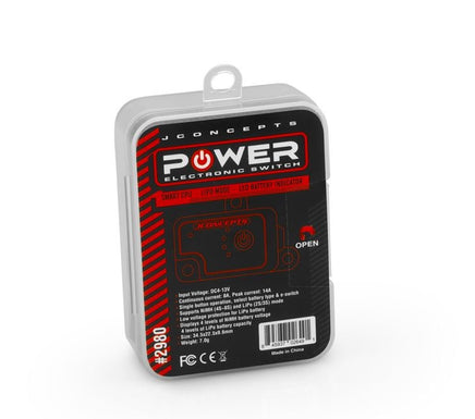 J Concepts - Electronic Power Module, Digital On/Off Switch, for RC Vehicle - Hobby Recreation Products