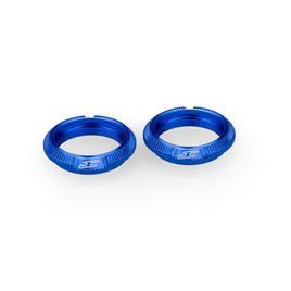 J Concepts - Fin, 13mm Shock Collar, Blue, Fits Team Associated 13mm Shock Body - Hobby Recreation Products