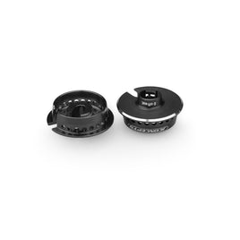 J Concepts - Fin, 13mm Spring Cup, 0mm Off-Set, Black, Fits Team Associated 13mm Spring - Hobby Recreation Products