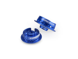 J Concepts - Fin, Shock 0mm Offset Spring Cup, Blue - Hobby Recreation Products