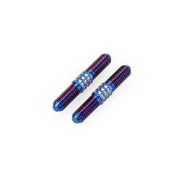 J Concepts - Fin Titanium Turnbuckle 5x35mm, Burnt Blue, Fits D819 / E819 with Worlds Spec Front End, 2pc - Hobby Recreation Products