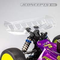 J Concepts - Finnisher Polycarbonate Pre-Trimmed 1/8th Rear Wing, 1.5mm Thickness, Fits 1/8th Off-Road Buggies - Hobby Recreation Products