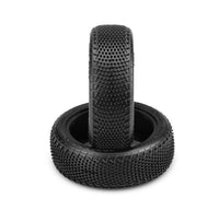 J Concepts - Fuzz Bite LP 1/10 4wd Front, Pink Compound Tires, Pre-mounted on 3353W Wheels - Hobby Recreation Products