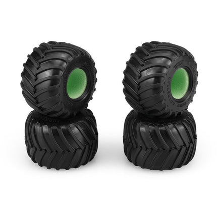J Concepts - Golden Years - Blue Compound, 1/24th Mini Monster Truck Tire, 4pc. - Hobby Recreation Products